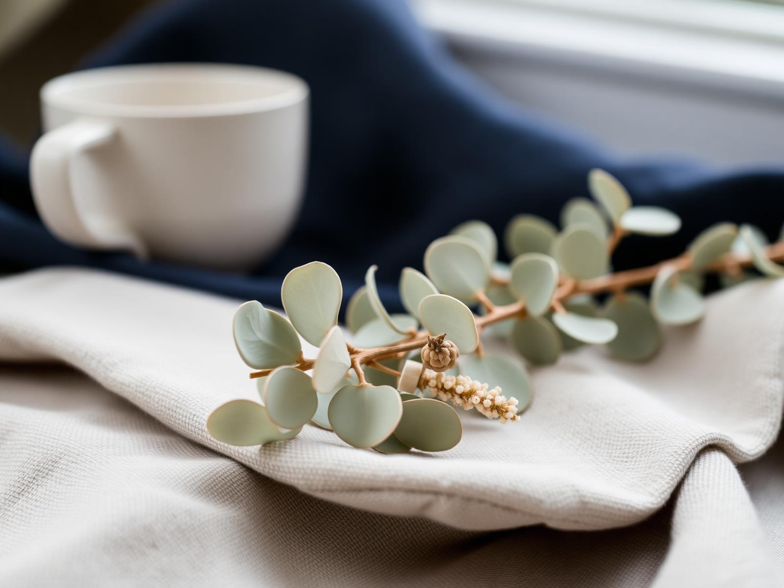 Calm botanical still life evoking restorative care